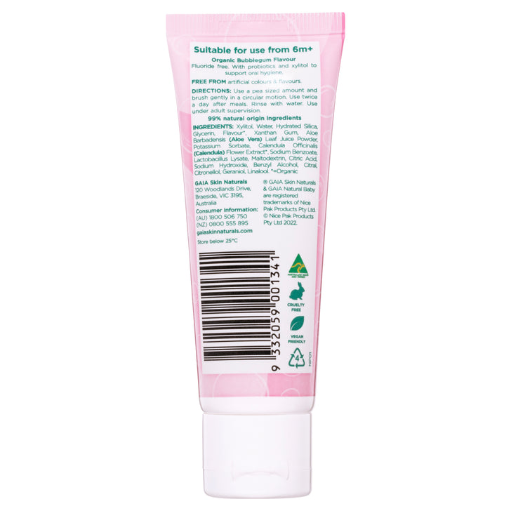 Natural Probiotic Toothpaste - Bubblegum