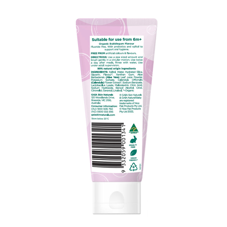 Natural Probiotic Toothpaste - Bubblegum